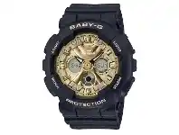 Bevilles Jewellery Casio G Shock Baby-G Black/Gold Running Series Watch BA130-1A3 offer