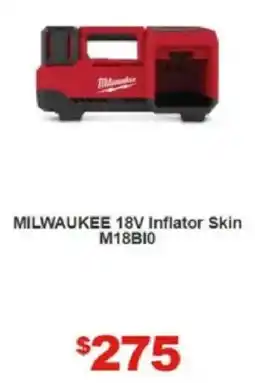 Total Tools MILWAUKEE 18V Inflator Skin M18BI0 offer