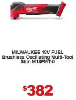 Total Tools MILWAUKEE 18V FUEL Brushless Oscillating Multi-Tool Skin M18FMT-0 offer
