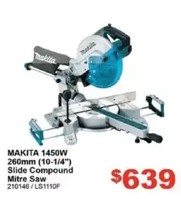 Total Tools MAKITA 1450W 260mm (10-1/4") Slide Compound Mitre Saw offer