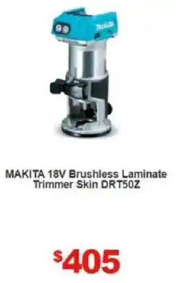 Total Tools MAKITA 18V Brushless Laminate Trimmer Skin DRT50Z offer