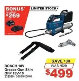 Total Tools BOSCH 18V Grease Gun Skin GFP 18V-10 offer