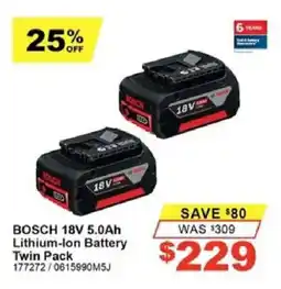 Total Tools BOSCH 18V 5.0Ah Lithium-Ion Battery offer