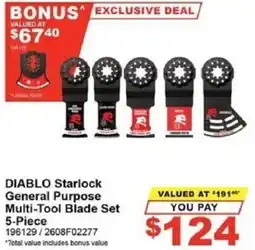 Total Tools DIABLO Starlock General Purpose Multi-Tool Blade Set offer