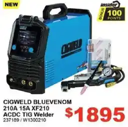 Total Tools Cigweld bluevenom acdc tig welder offer