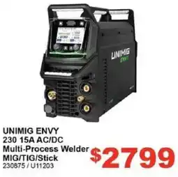 Total Tools UNIMIG ENVY 230 15A AC/DC Multi-Process Welder offer