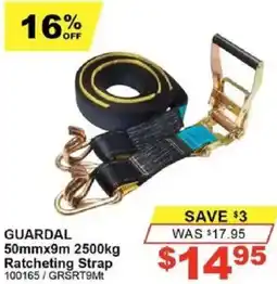 Total Tools GUARDAL 50mmx9m Ratcheting Strap offer