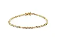 Bevilles Jewellery Tennis Bracelet with 1/3ct of Diamonds in 9ct Yellow Gold offer