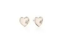 Bevilles Jewellery Guess Heartbeat Rose Tone Earrings offer