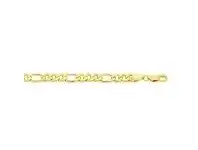 Bevilles Jewellery 9ct Yellow Gold Silver Infused Bracelet 21cm offer