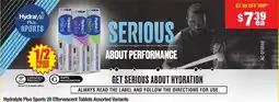 Chemist Warehouse Hydralyte Plus Sports 20 Effervescent Tablets offer