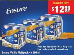 Chemist Warehouse Ensure Vanilla Multipack offer