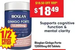 Chemist Warehouse Bioglan Ginkgo Forte 12000mg offer