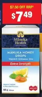 Chemist Warehouse Manuka honey drops offer