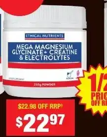 Chemist Warehouse Mega magnesium glycinate creatine & electrolytes offer