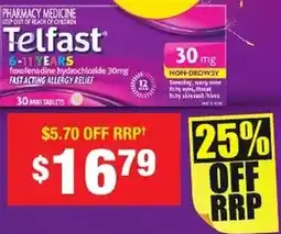 Chemist Warehouse Telfast 6-11 YEARS offer