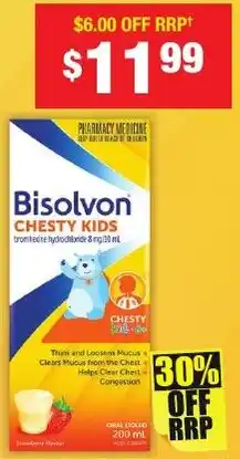 Chemist Warehouse Bisolvon chesty kids offer