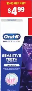 Chemist Warehouse Oral-B Toothpaste Sensitivity & Gum Gentle White offer