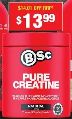 Chemist Warehouse Bsc pure creatine offer