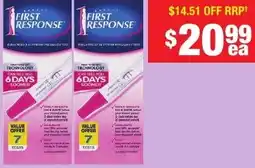 Chemist Warehouse First Response In-Stream Pregnancy Test 7 Tests offer