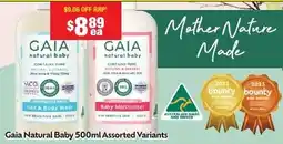 Chemist Warehouse Gaia Natural Baby offer
