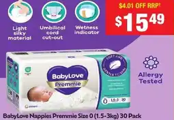 Chemist Warehouse BabyLove Nappies Premmie offer