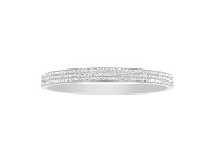 Bevilles Jewellery Stainless Steel Pave Crystal Bangle offer