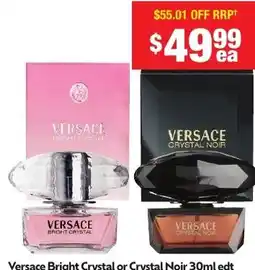 Chemist Warehouse Versace Bright Crystal or Crystal Noir edt offer