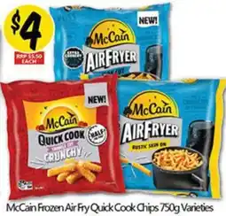 NQR McCain Frozen Air Fry Quick Cook Chips Varieties offer