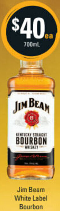 Cellarbrations Jim Beam White Label Bourbon offer