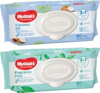 Coles Huggies Baby Wipes 80 Pack offer