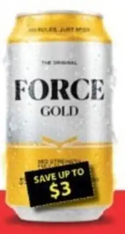 Star Liquor Force gold 3.3% 30pk offer