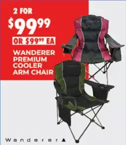 BCF Wanderer premium cooler arm chair offer