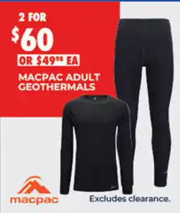 BCF Macpac adult geothermals offer