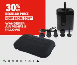 BCF Wanderer air pumps & pillows offer