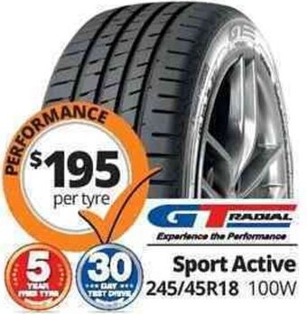 Tyreright Sport Active offer