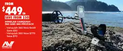 BCF Minelab vanquish 360 and 560 propack offer