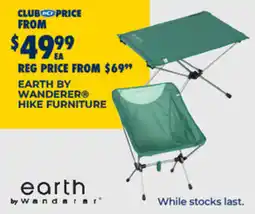 BCF Earth by wanderer hike furniture offer