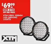 BCF Xtm vbdl 220mm led driving lights offer
