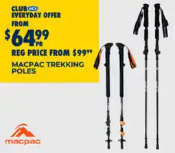BCF Macpac trekking poles offer