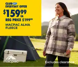 BCF Macpac alma fleece offer