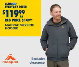 BCF Macpac skyline hoodie offer