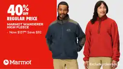 BCF Marmot wanderer high fleece offer
