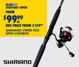 BCF Shimano viper fgx spin combos offer