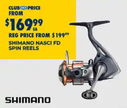 BCF Shimano nasci fd spin reels offer