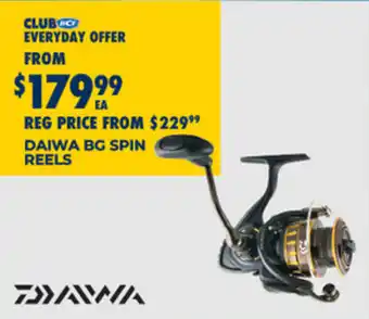 BCF Daiwa bg spin reels offer