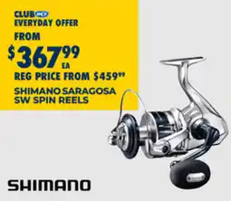 BCF Shimano saragosa sw spin reels offer