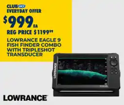 BCF Lowrance eagle 9 fish finder combo with tripleshot transducer offer