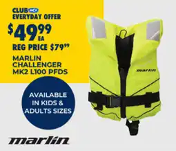 BCF Marlin challenger mk2 l100 pfds offer