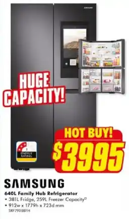 The Good Guys SAMSUNG 640L Family Hub Refrigerator offer